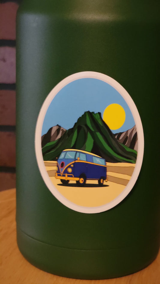 Beach Bum Van Sticker
