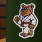 Ranked jiu jitsu bear- sticker