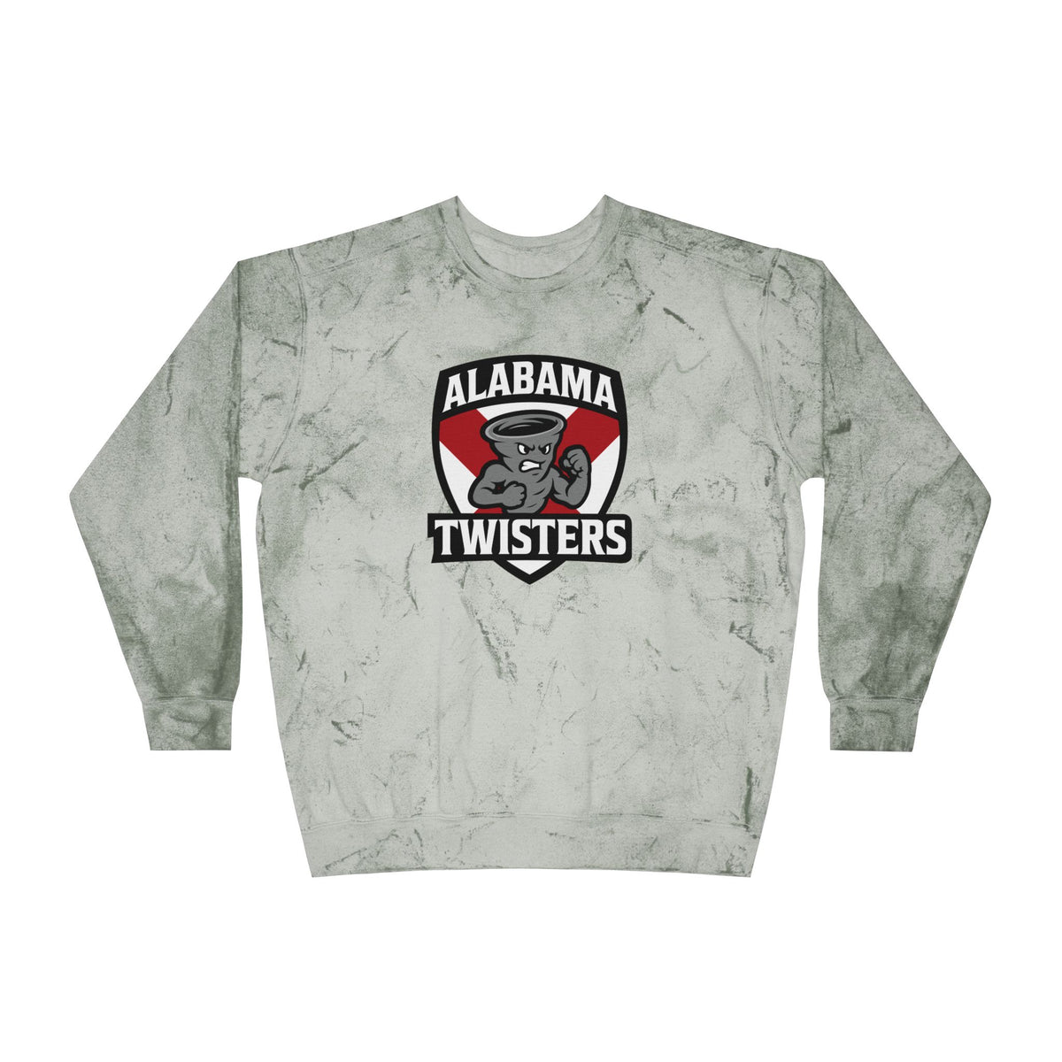 Alabama Twisters Logo Crewneck Sweatshirt — Marble Dye Pullover