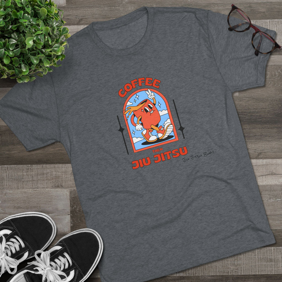 Coffee  then Jiu Jitsu Tee (light)